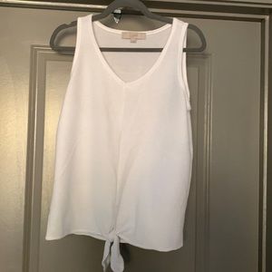 Loft Tie Front Tank Top - White - Women’s S
